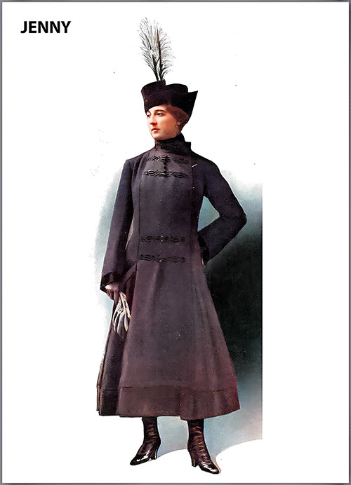 Military Style Walking Costume by Jenny.