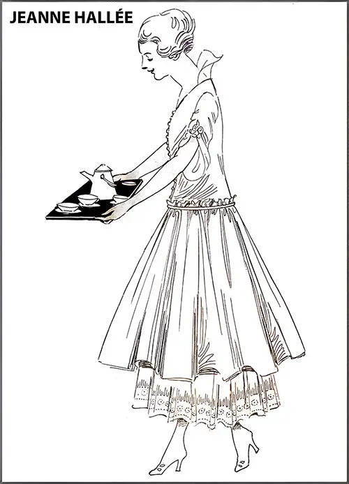 Lovely Tea Gown Designed by Jeanne Hallée.