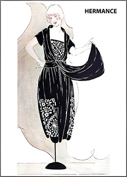 Hermance Blue Satin Crêpe Gown