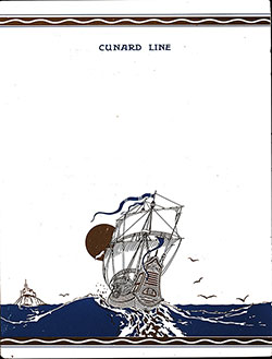 Breakfast Menu, Cunard Line RMS Berengaria 1927