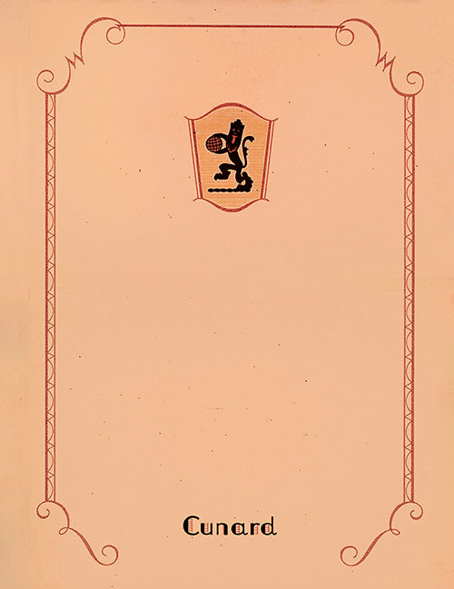 An Expansive Vintage Breakfast Menu From Thursday, 18 July 1929 on Board the RMS Berengaria of the Cunard Line.