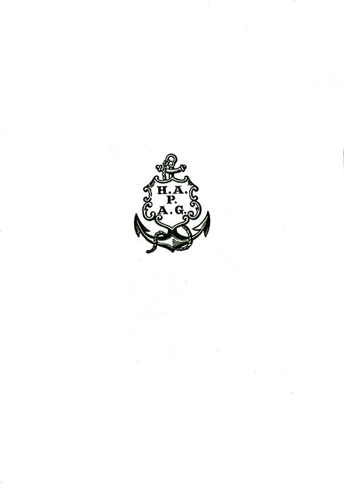 Back Cover, SS Deutschland Breakfast Menu From Wednesday, 26 February 1902.