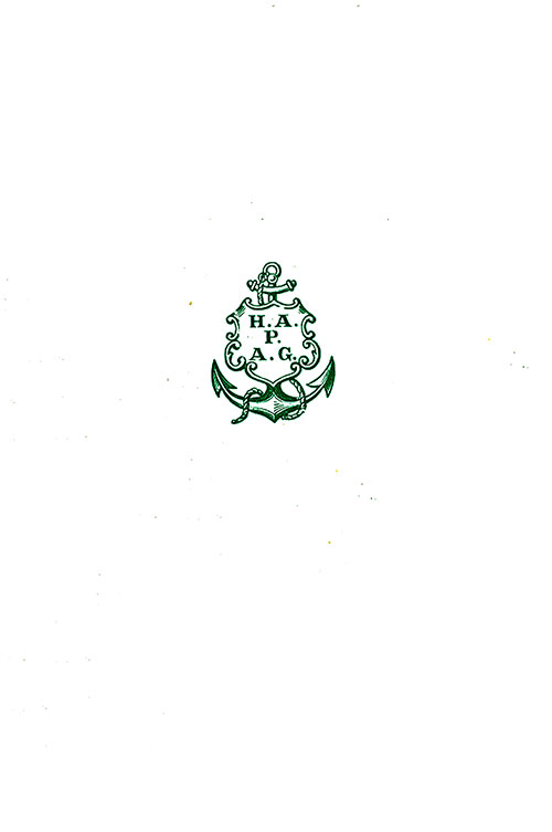 Reverse Side of Breakfast Menu Card From Sunday, 2 March 1902 Onboard the Express Steamer SS Deutschland of the Hamburg America Line.