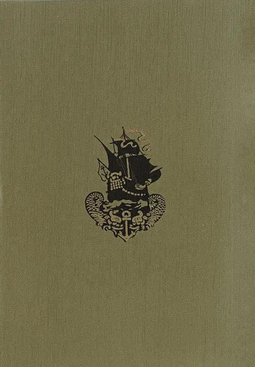 Back Cover, TSS Cameronia Cabin Passenger List, 31 July 1926.