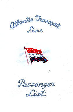1930-07-12 Passenger Manifest SS Minnekahda