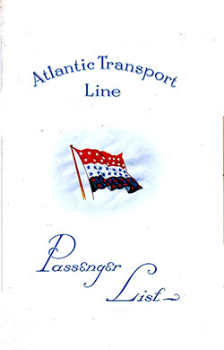 1927-12-17 Passenger Manifest SS Minnetonka