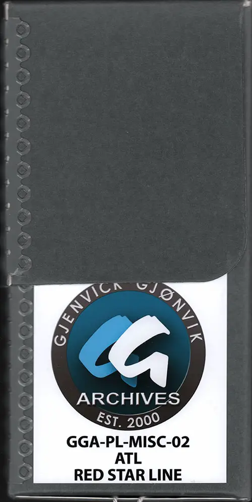 Archival Box GGA-PL-MISC-02: Atlantic Transport Line and Red Star Line.
