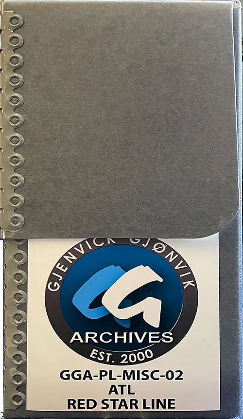 Archival Box GGA-PL-MISC-02: Atlantic Transport Line and Red Star Line.