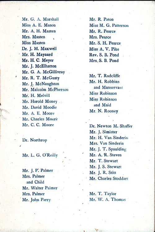 GGA Image ID # 2380563828 List of Saloon Passengers, Part 3 of 4, Marshall-Thomas. RMS Germanic Saloon Passenger List, 22 July 1896.