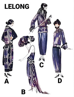 Exclusive Sketches from Lucien Lelong.