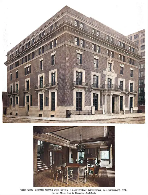 🖼️The New Young Mens Christian Association Building, Wilmington, Dei. Frank Miles Day & Brother, Architects.