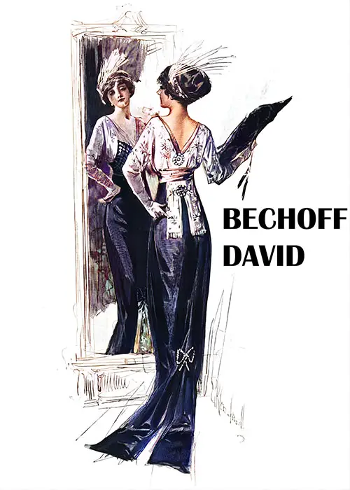 GGA Image ID # 217c937160 Afternoon Gown by Bechoff-David. Paris. The Delineator, November 1911.