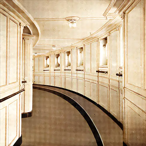 Observation Room for First Class Passengers on the RMS Mauretania, 1907.