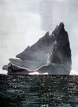 GGA Image ID # 1011862e22 A Ship Might Just as Well Strike a Rock: A Giant Iceberg, Akin to That Which Caused the Sinking of the RMS Titanic.