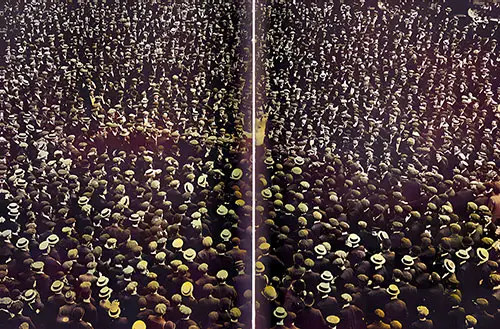 A Crowd Equal to That Which Was Lost with the Ill-Fated White Star Liner Titanic