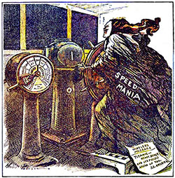 GGA Image ID # 103a800831 The Helmsman —Johnson in the Philadelphia North American.