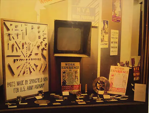 GGA Image ID # 22293ab532 National Youth Administration Work Experience Display in Springfield, Massachusetts, c. 1940.