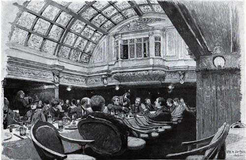 In the Grand Saloon of an Inman Steamer