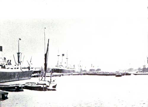 Royal Albert Dock, London -- Looking Eastward.