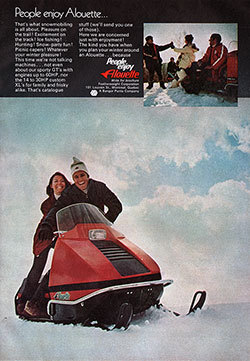 People Enjoy Alouette Snowmobiles