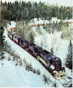 Aroostook Railroad offers the new Piggyback services - 1968 Annual Report