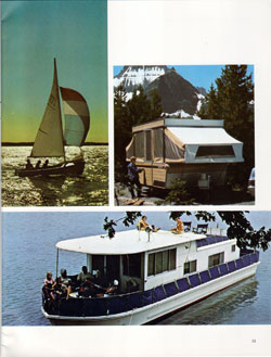 O'Day Fiberglass Sailboat, Starcraft Camper and Seagoing Houseboats - 1968 Annual Report