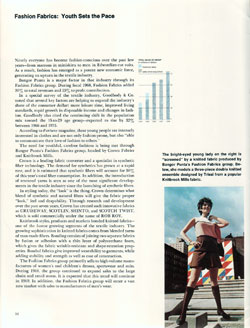 Fashion Fabrics: Youth Sets the Pace - 1968 Annual Report