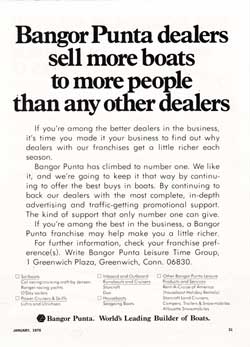 Bangor Punta dealers sell more boats to more people than any other dealers - 1970 Print Advertisement