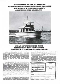 1974 Passagemaker 34: The All American, All Fiberglass Offshore Trawler