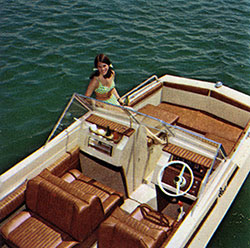 Girl Relaxing on a DUO Vagabond Boat