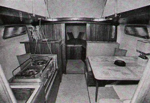 Interior View of CAL 25 Yacht