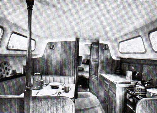 View of the Galley on the Cal 34