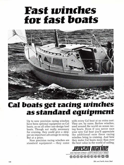 CAL Boats by Jensen Marine get Racing Winches as Standard Equipment