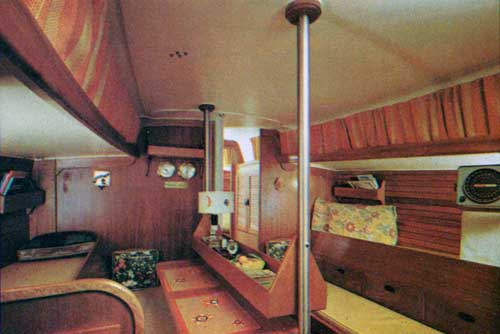 View of the Main Cabin on the CAL 40 Yacht