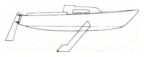 Diagram (Side View) of the CAL 21 Sailboat