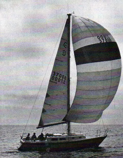 The CAL 33 Yacht Sailing on the Open Seas