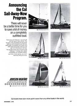 1972 Announcing the CAL Sail-Away-Now Program