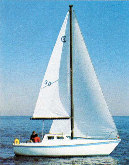 Breezing Along at Full Sails - CAL T-2 Yacht