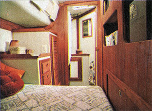 CAL 39 Tri-Cabin Aft Stateroom. 1978 Print Advertisement.