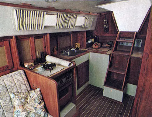 The Tri-Cabin's Compact Galley Design Saves Steps As Well As Space