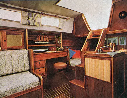 The Cal 39 Twin-Cabin's Practical Layout Features a Complete Navigator's Station and Spacious Quarter Berth