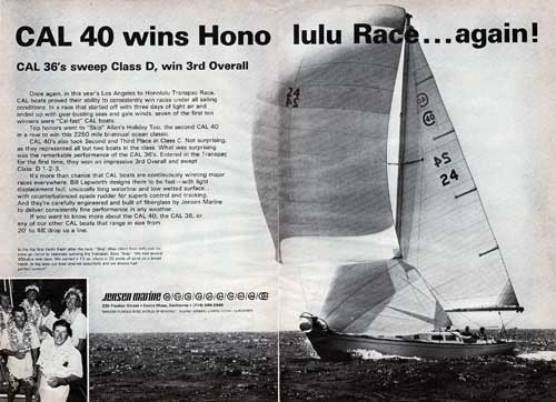 The Jensen Marine CAL 40 Wins the Honolulu Transpac Race - 1967
