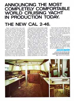 1972 CAL 2-46 - The Most Completely Comfortable World Cruising Yacht
