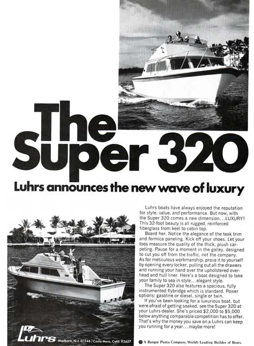The Super 320 Yacht - Luhrs annonces the new wave of luxury.