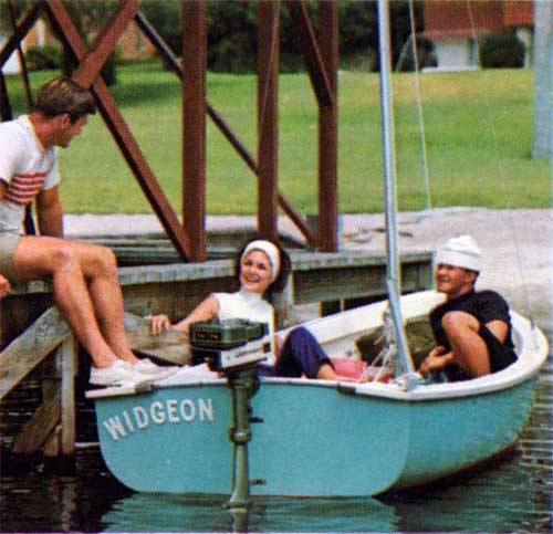 Getting ready for sailing on an O'Day Widgeon Sailboat