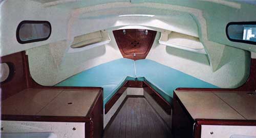 View of the O'Day Mariner Forward Compartment
