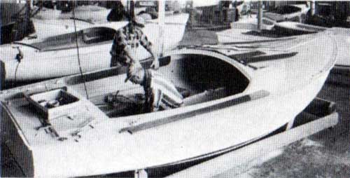 Experienced Joiners work on an O'Day Sailboat