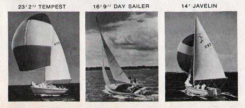 The O'Day Sailboats: Tempest, Day Sailer and Javelin