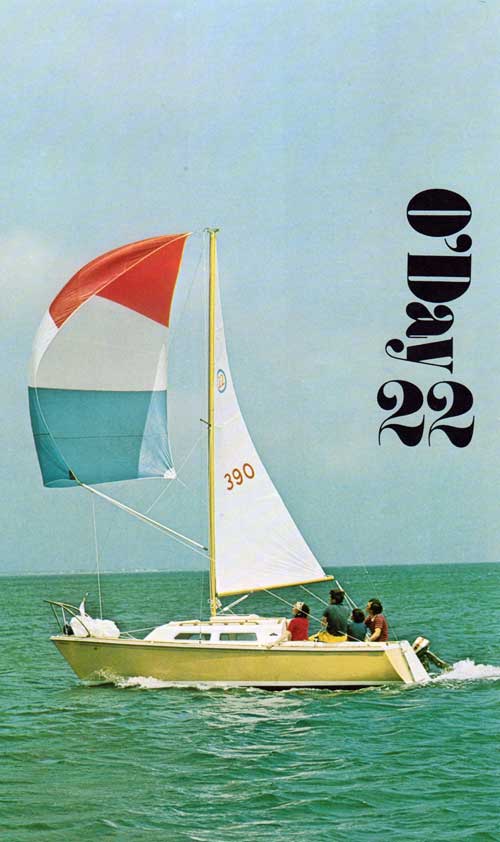 The brand new O'Day 22 Sailboat - 1973 Print Advertisement.