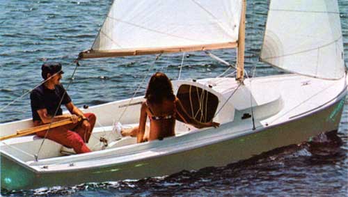 Young Couple on Relaxing Cruise on Day Sailer II